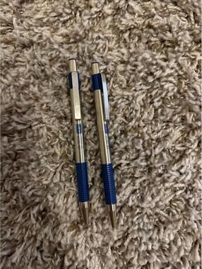 Zebra G 301  Blue Grip Retractable Ballpoint Pens - Set of 2